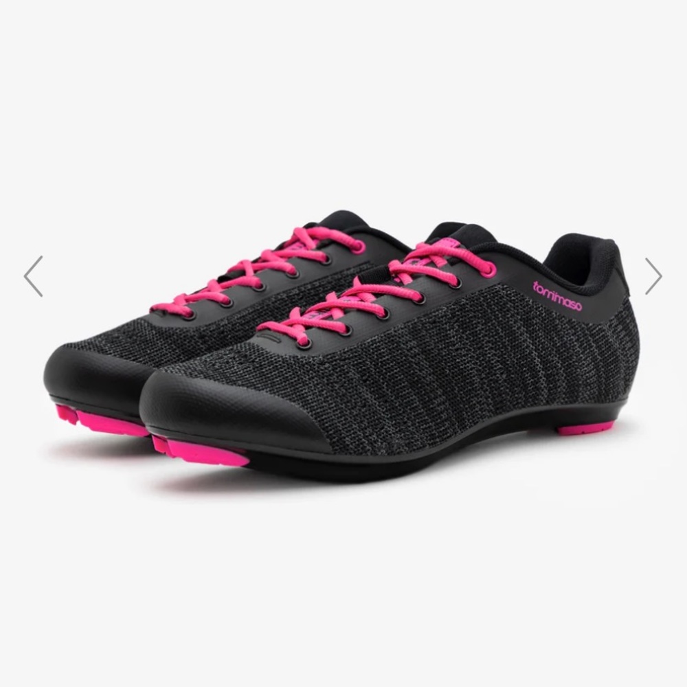 Tommaso Pista Aria Knit Pink cycling cleats